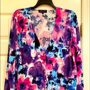 3X Floral Super Soft Jones New York Sweater Set
